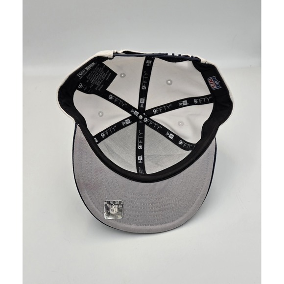 NEW ERA Dallas Cowboys 9Fifty Snapback Shark Tooth White/Navy OSFA - Picture 6 of 9